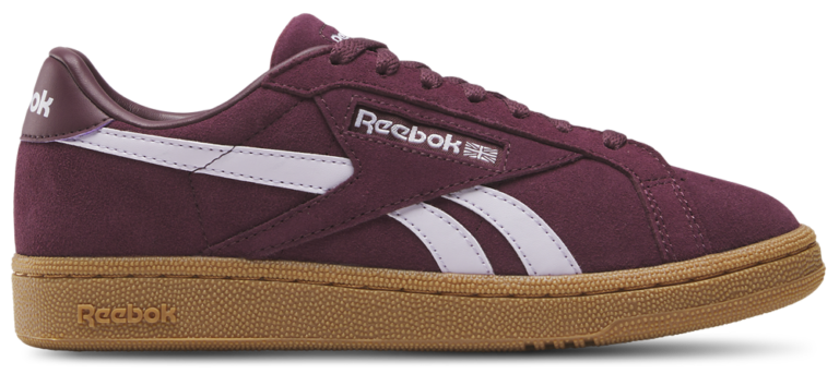Reebok Club C Grounds UK - Women's Black Cherry/Black Cherry/Digital Gleam product view