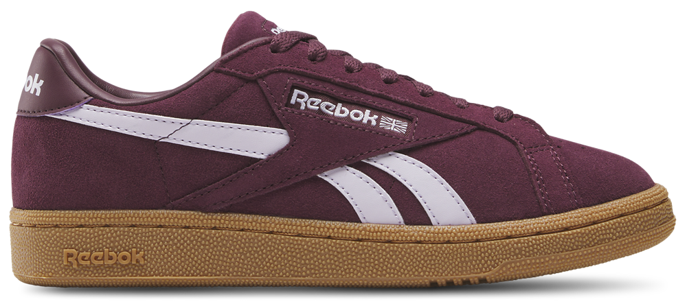 Reebok Club C Grounds UK - Women's Black Cherry/Black Cherry/Digital Gleam product view