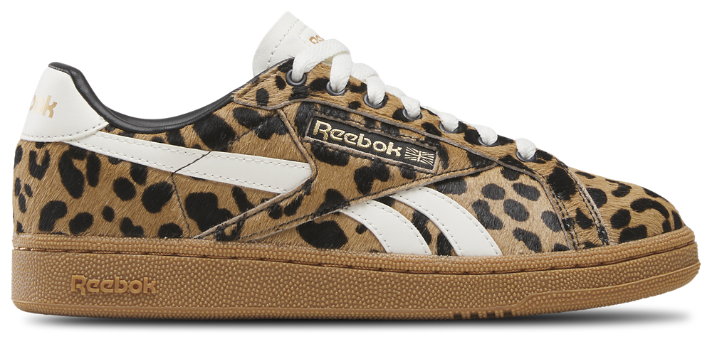 Reebok Club C Grounds UK - Women's Cheetah/Cheetah/Chalk product view