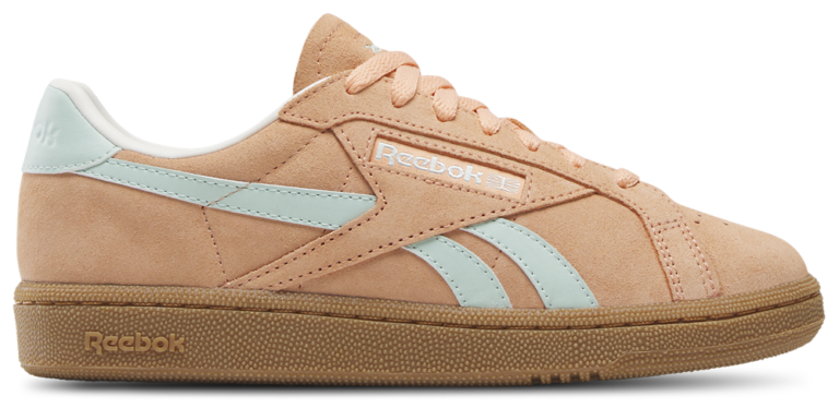 Reebok Club C Grounds UK - Women's Sunkissed Orange/Chalk/Glitch Aqua product view
