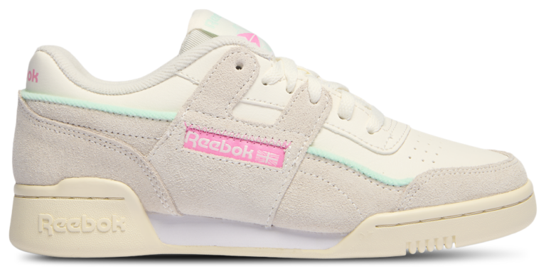 Reebok Workout Plus - Girls' Grade School White/Pink product view