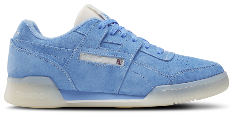 Reebok Workout Plus Suede - Men's Alabaster/Chalk/Blue product view