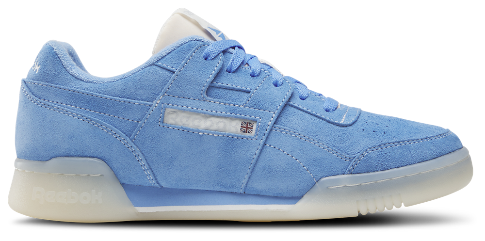 Reebok Workout Plus Suede - Men's Alabaster/Chalk/Blue product view