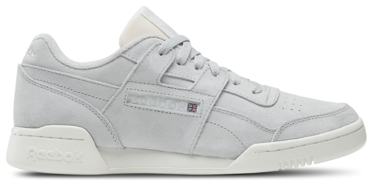 Reebok Workout Plus Suede - Men's Grey/Chalk product view