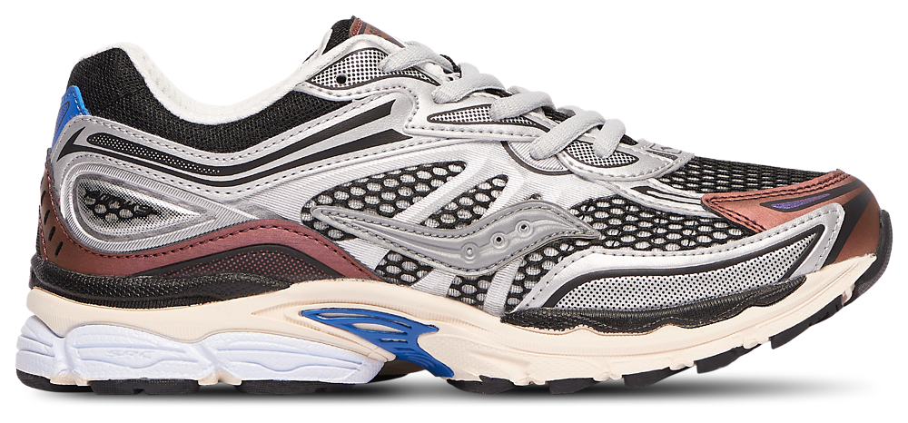 Saucony Omni 9 - Boys' Grade School Black/Burgundy/Silver product view