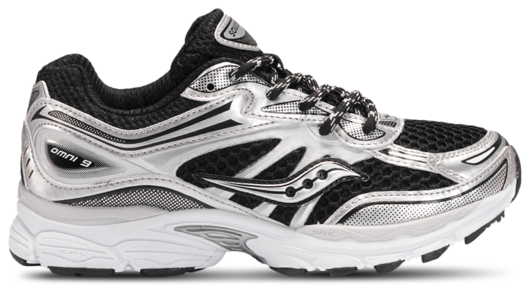 Saucony Omni 9 - Boys' Grade School Black/Silver product view