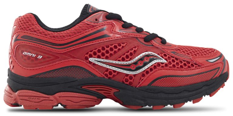 Saucony Omni 9 - Boys' Grade School Red/Black product view