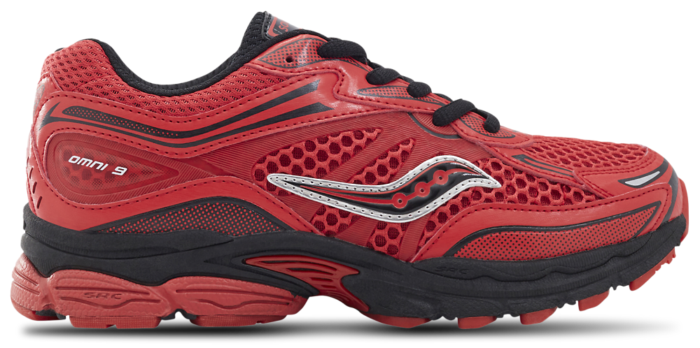 Saucony Omni 9 - Boys' Grade School Red/Black product view