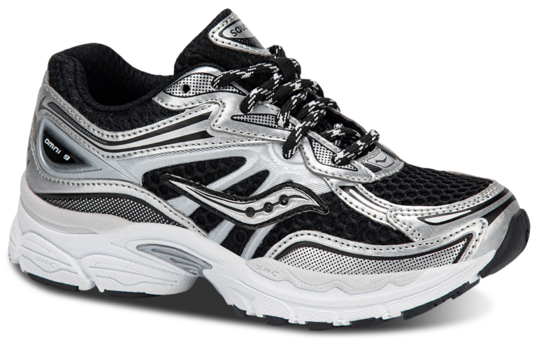 Saucony Omni 9 - Boys' Preschool Silver/Black product view