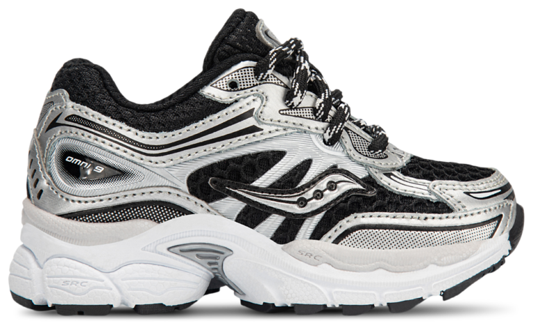 Saucony Omni 9 - Boys' Toddler Silver/Black product view