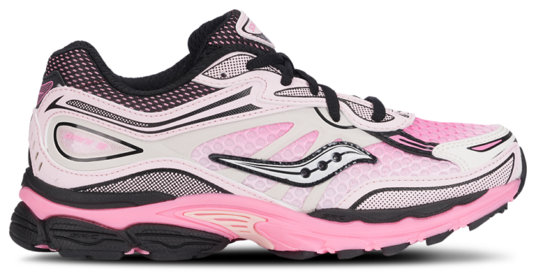 Saucony Omni 9 - Girls' Grade School Salmon/Black product view