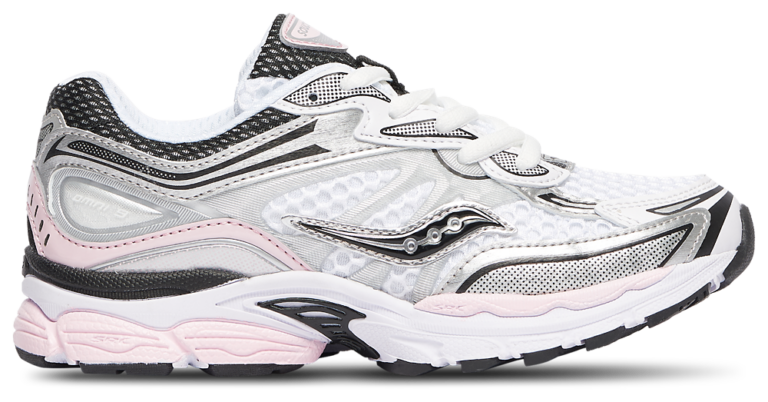 Saucony Omni 9 - Girls' Preschool Silver/Pink product view