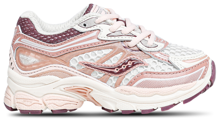Saucony Omni 9 - Girls' Toddler Pink/White product view