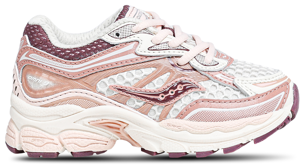Saucony Omni 9 - Girls' Toddler Pink/White product view
