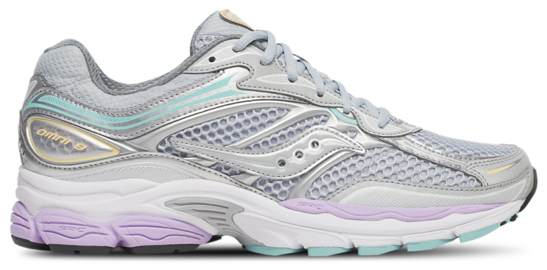 Saucony Progrid Omni 9 - Men's Grey/Orchid product view