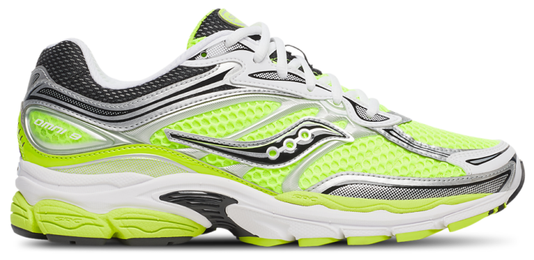 Saucony Progrid Omni 9 - Men's Silver/Black/Citron product view
