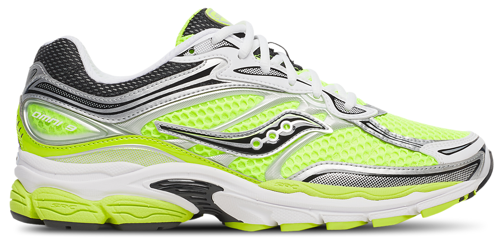 Saucony Progrid Omni 9 - Men's Silver/Black/Citron product view