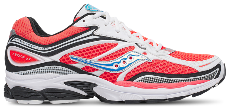 Saucony Progrid Omni 9 - Men's White/Black/Viz Red product view