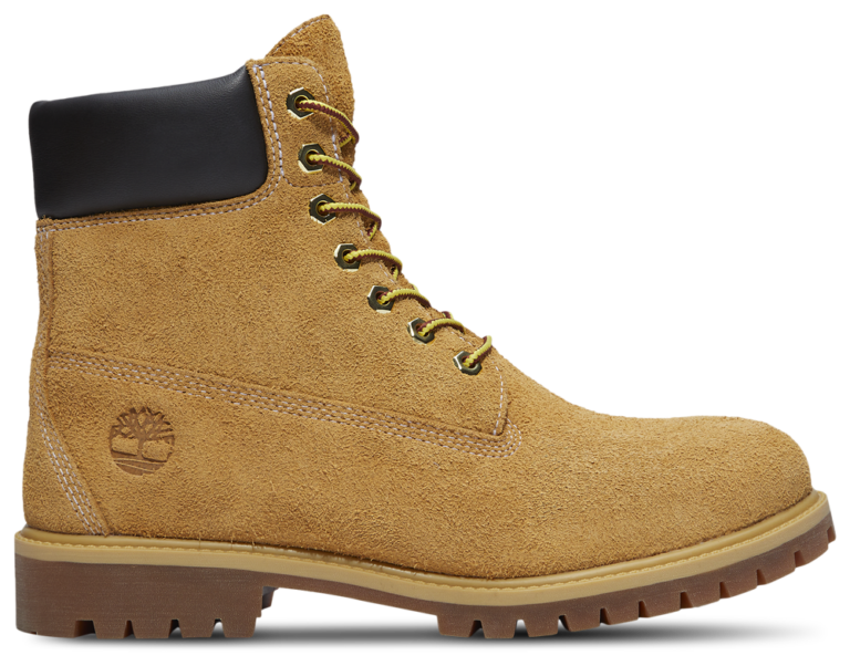 Timberland 6" Hairy Suede Premium Waterproof Boots - Men's Wheat/Black product view