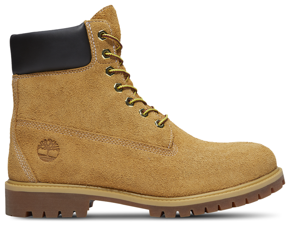 Timberland 6" Hairy Suede Premium Waterproof Boots - Men's Wheat/Black product view