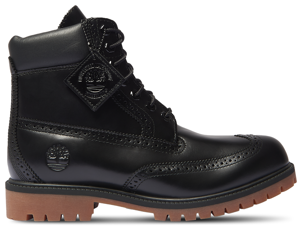 Timberland 6 Inch Brogue Boots - Men's Heritage Black product view