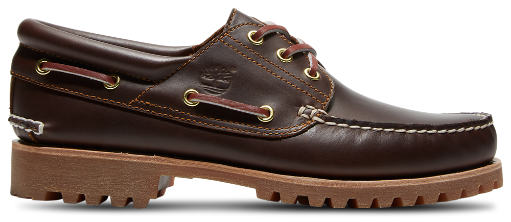 Timberland Authentics 3-Eye Boat Shoe - Men's Brown product view