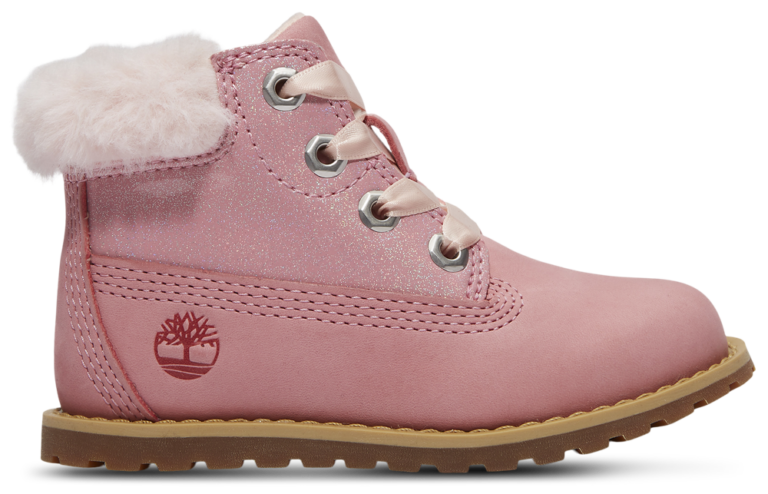 Timberland Pokey Pine Fur - Girls' Toddler Pink product view