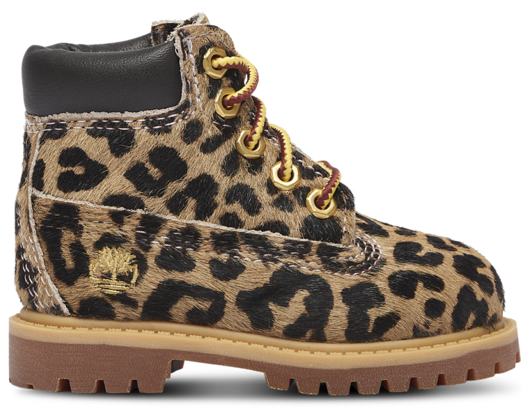 Timberland Premium 6" Waterproof Boots - Girls' Toddler Medium Beige/Dark Brown product view