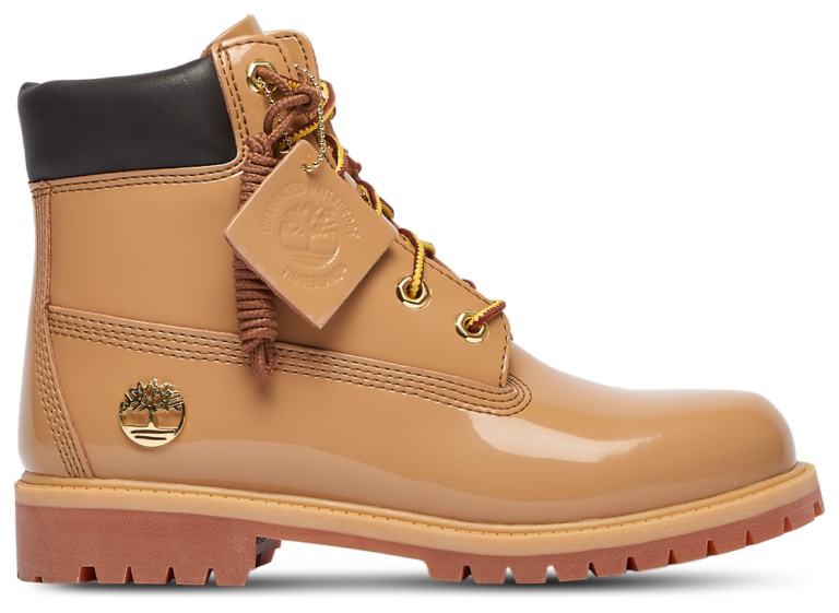 Timberland Premium 6" Waterproof Patent Leather Boots - Boys' Grade School Finch product view