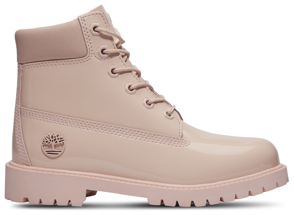 Timberland Premium 6" Waterproof Patent Leather Boots - Girls' Toddler Light Pink product view