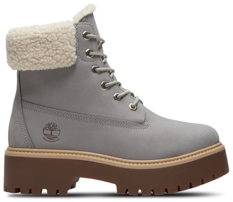 Timberland Stone Street Platform Warm-Lined Waterproof Boot - Women's Medium Grey/Medium Grey/Medium Grey product view