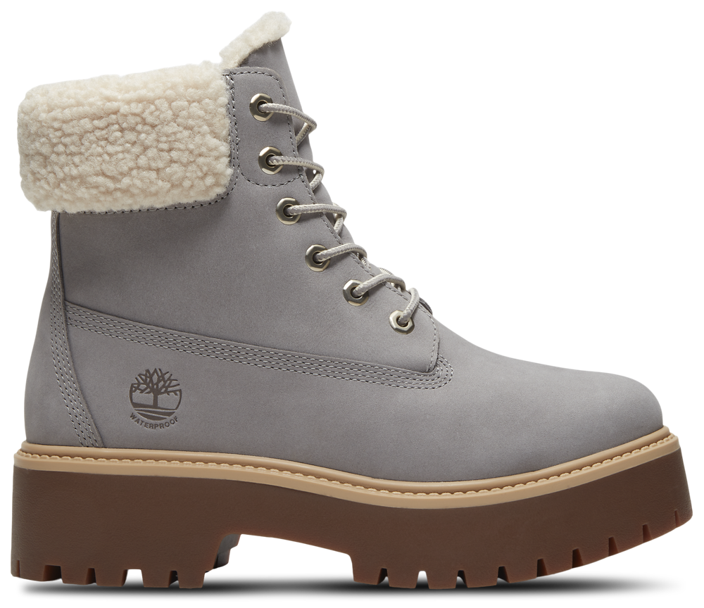 Timberland Stone Street Platform Warm-Lined Waterproof Boot - Women's Medium Grey/Medium Grey/Medium Grey product view