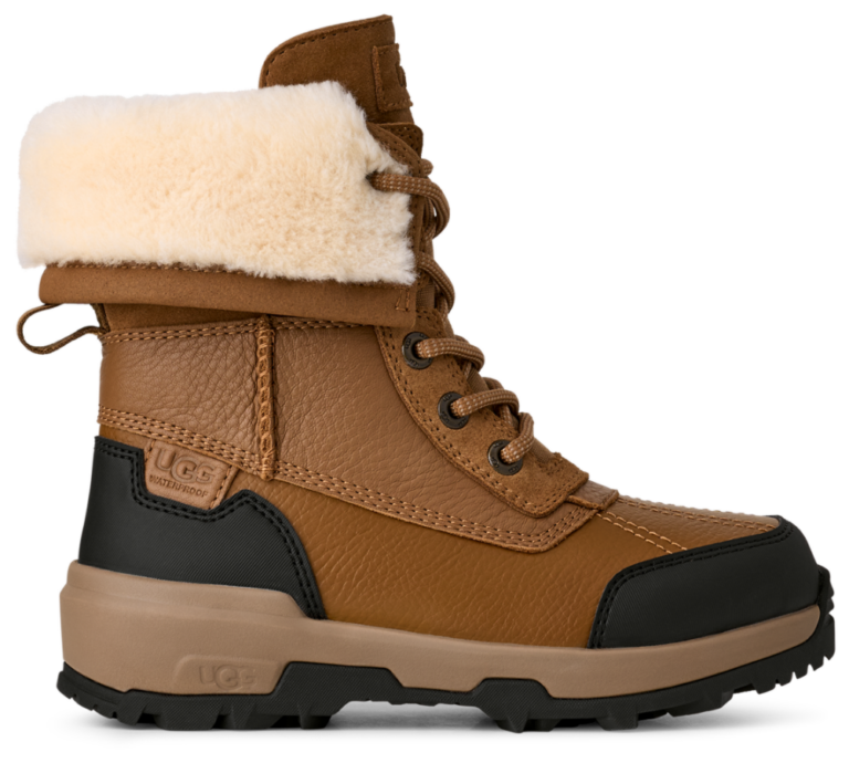 UGG Adirondack Boots - Girls' Grade School Black/Chestnut product view