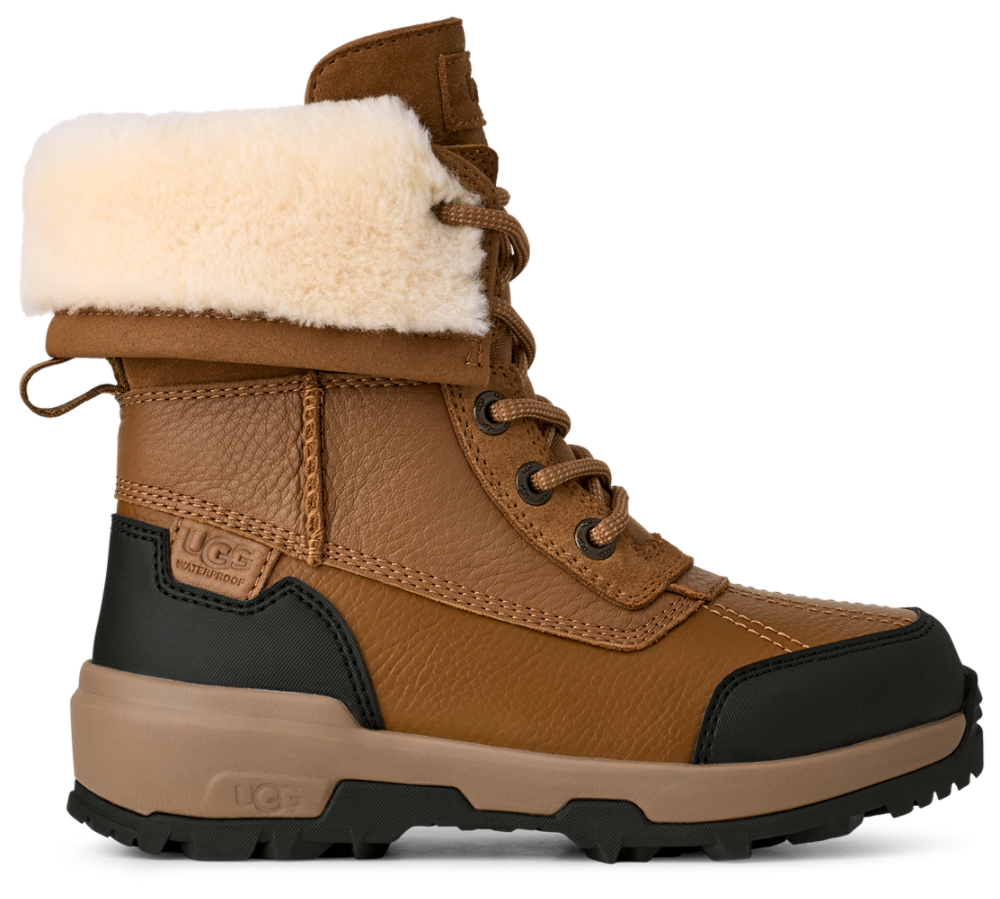 UGG Adirondack Boots - Girls' Grade School Black/Chestnut product view