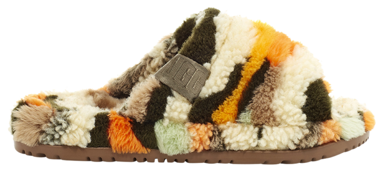 UGG Fluff You Cali Collage - Men's Olive product view