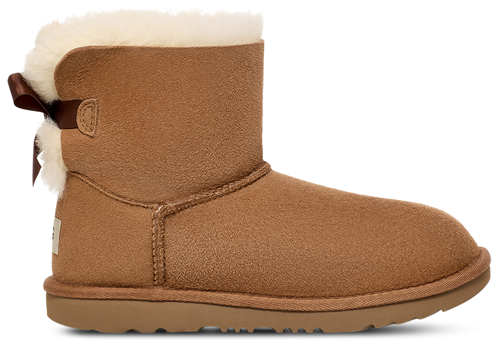 UGG Mini Bailey Bow - Girls' Grade School Chestnut/Chestnut product view