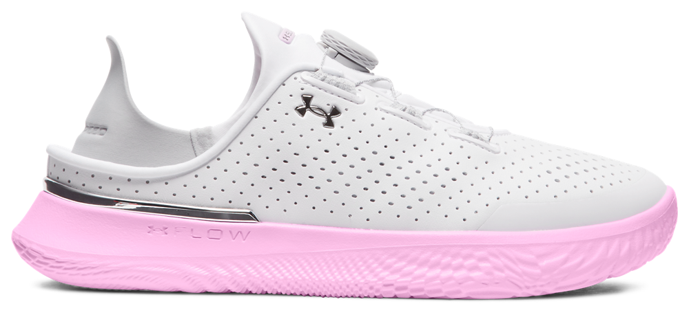Under Armour Slipspeed Trainer - Men's White/Stellar Pink/Metallic Silver product view