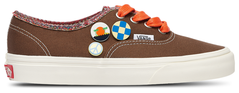 Vans Authentic - Boys' Grade School Brown/White product view