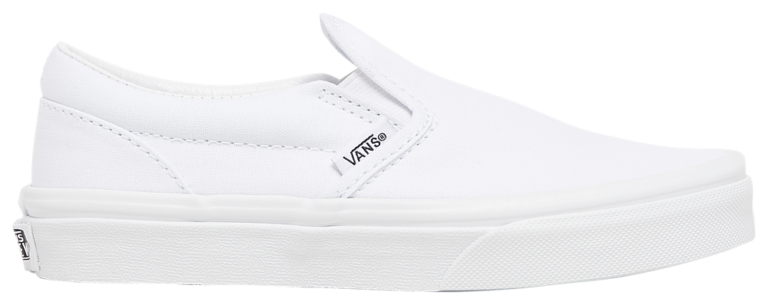 Vans Classic Slip On - Boys' Preschool True White/White product view