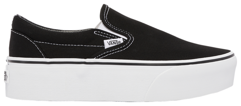 Vans Classic Slip on Stackform - Women's Black/White product view