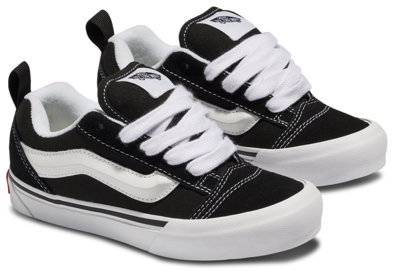 Vans Knu Skool - Boys' Preschool True White/Black product view