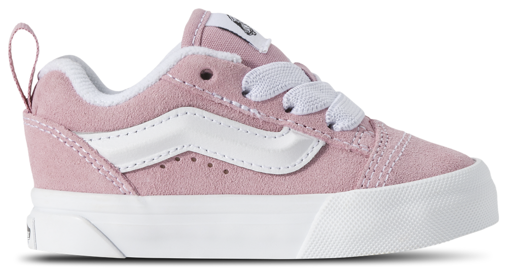Vans Knu Skool - Girls' Toddler Pink Dawn/True White product view