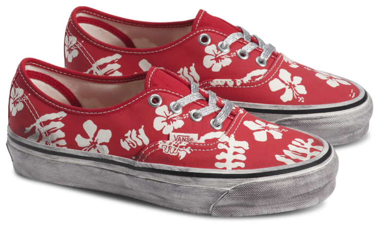 Vans LX Authentic 44 Archive - Women's Red/Multi/White product view