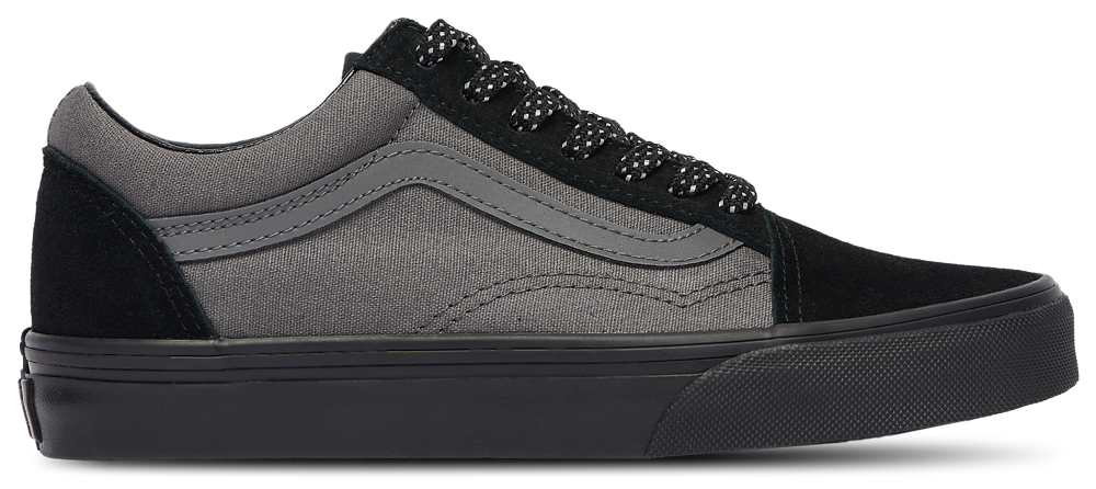 Vans Old Skool - Boys' Grade School Grey/Reflective Silver/Black product view