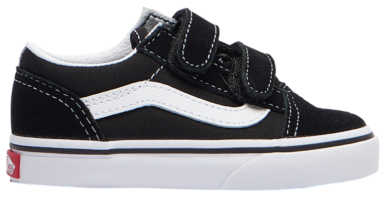 Vans Old Skool Velcro - Boys' Infant White/Black product view